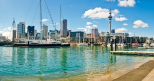 Auckland viaduct skyline